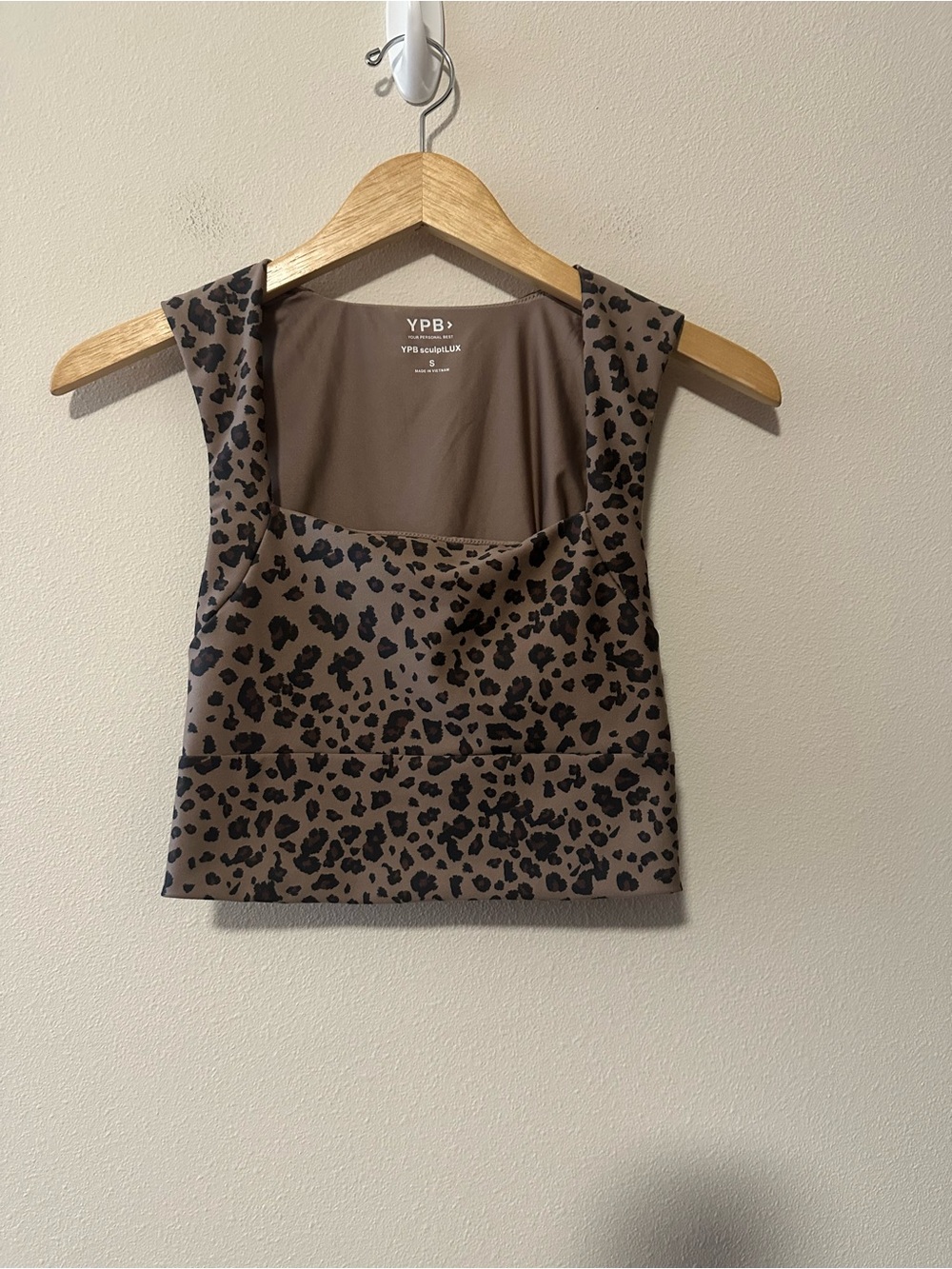 Abercrombie and fitch YPB sculptlux leopard cheetah print sports bra size small - Picture 3 of 4